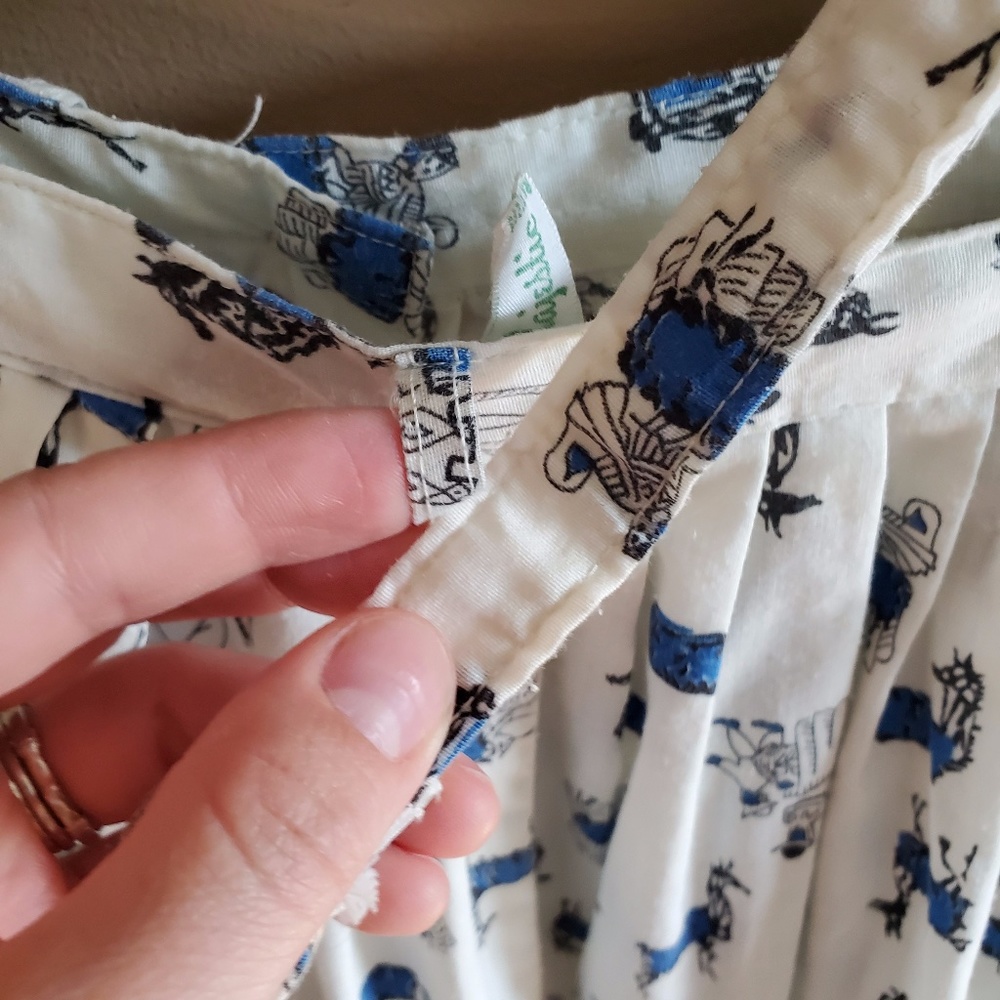🐯Vintage Llama Print Skirt with belt sz M - Picture 5 of 11